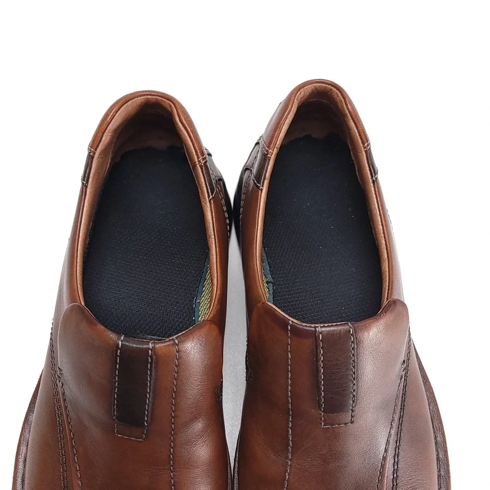CLARKS Escalade‎ Loafers Mens 9 M Brown Leather Casual Comfort Shoes